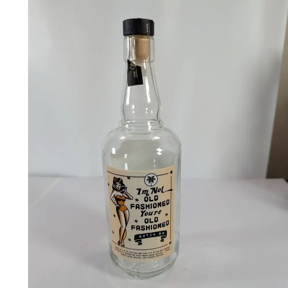 Barrell King I'm Not Old Fashioned Batch Bourbon Whiskey Empty Bottle 750mL